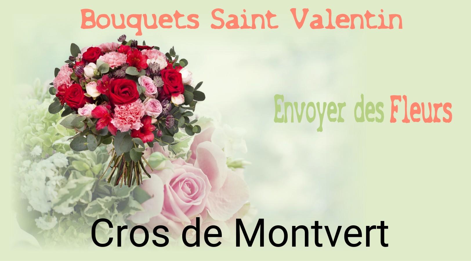 Roses de Saint-Valentin livrées à Cros-de-Montvert